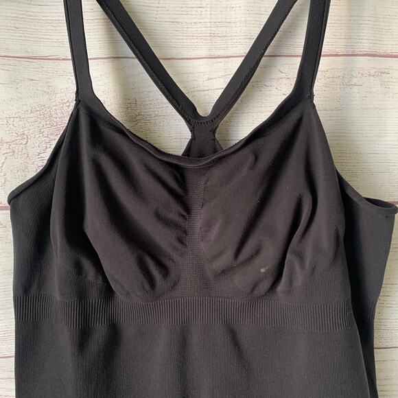 Black Stretchy Fitted Tank Top Shapewear - Picture 3 of 14